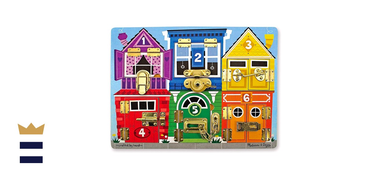 Melissa &amp; Doug Latches Wooden Activity Board
