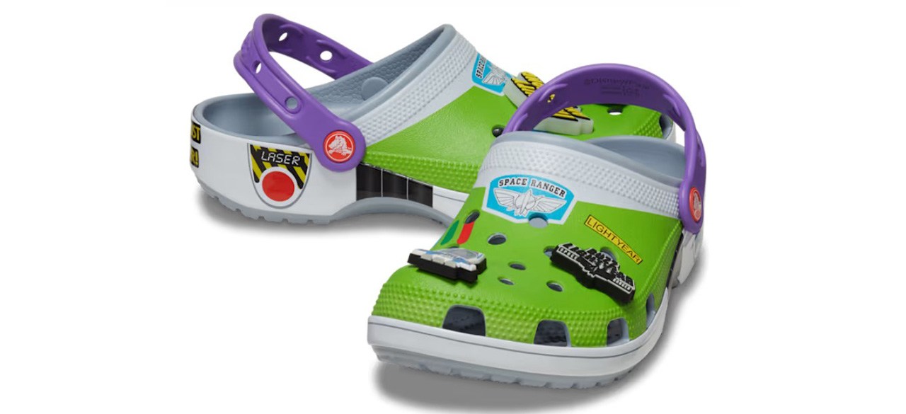 Men's and Women's Buzz Lightyear Classic Clog on white background