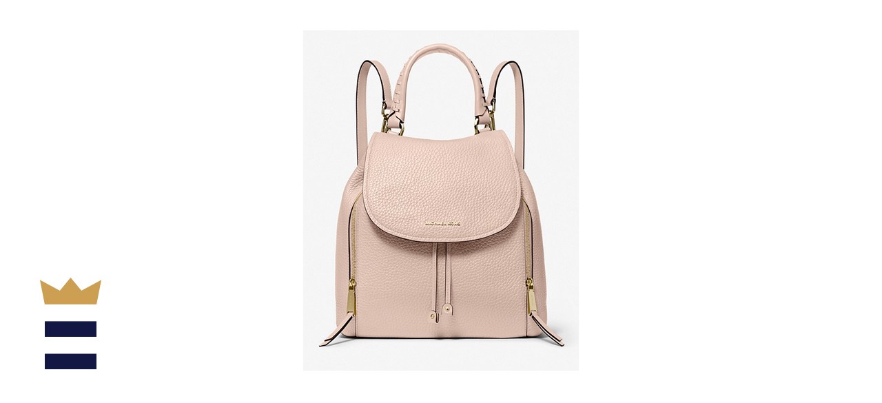 MICHAEL KORS Viv Large Pebbled Leather Backpack