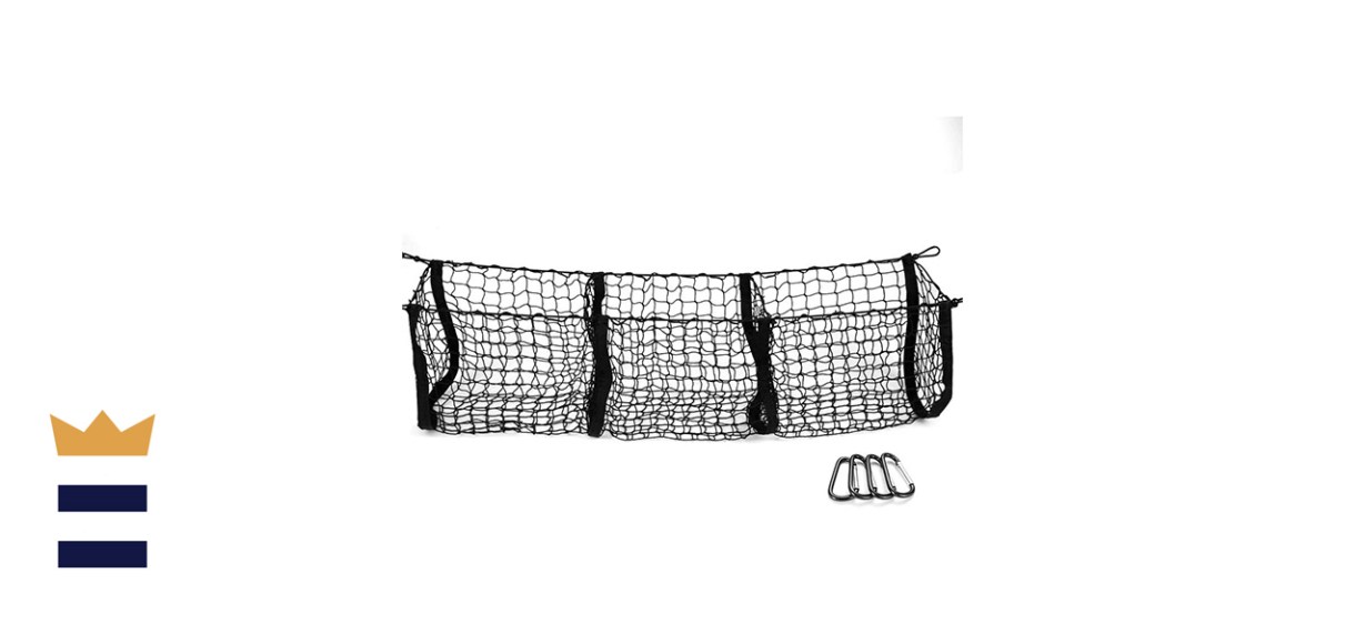 MICTUNING 3-Pocket Trunk Cargo Organizer Storage Net