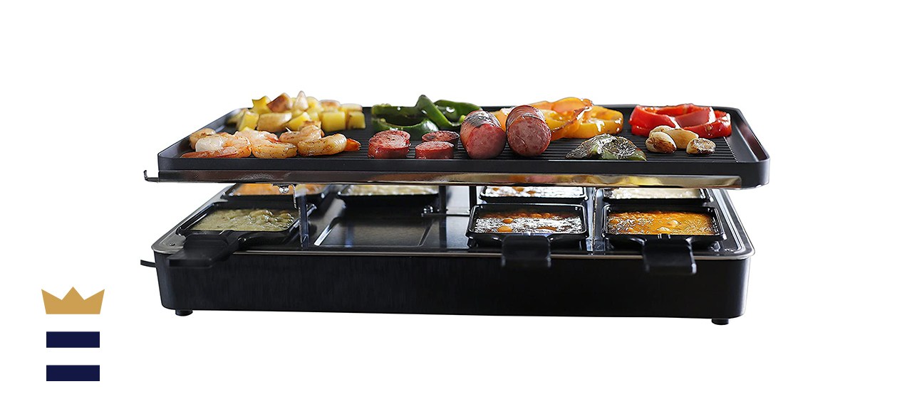 Raclette KITCHEN CHEF 4 personas 650W + Grill Kcwood.4Rp