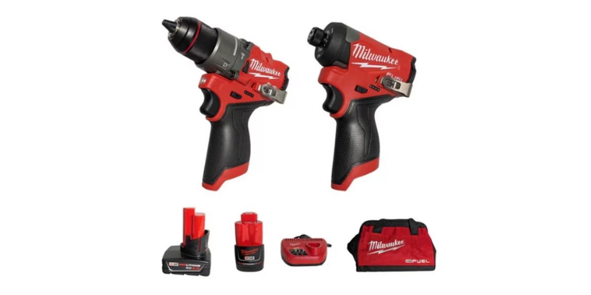 Milwaukee M12 FUEL 12V Lithium-Ion Brushless Cordless 2-Tool Combo Kit