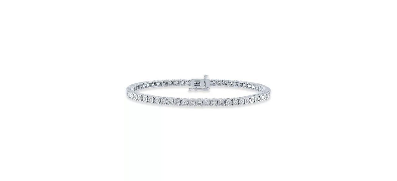 best Macy's Diamond Tennis Bracelet in Sterling Silver