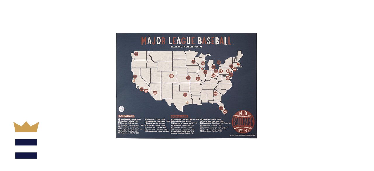 MLB park traveler’s map