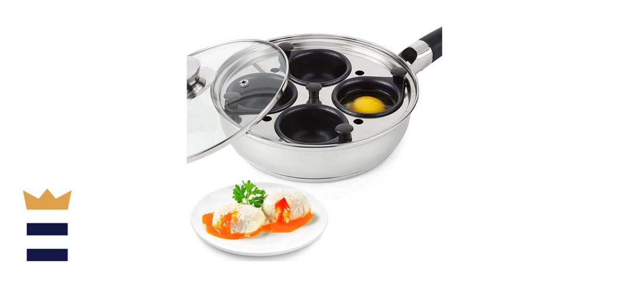 Modern Innovations Stainless Steel Egg Poacher Pan Set