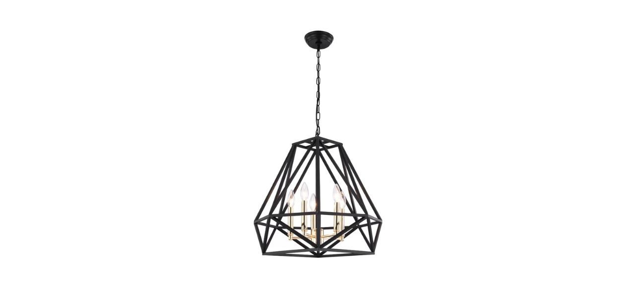 Willa Arlo Interiors Worton Five-Light Dimmable Geometric Chandelier