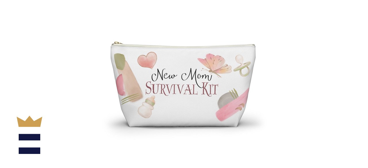 MotherlyLoveDesignUS New Mom Survival Kit Pouch (large)