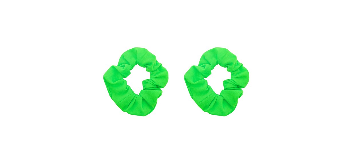 Motique Neon Green Scrunchie Two-Pack