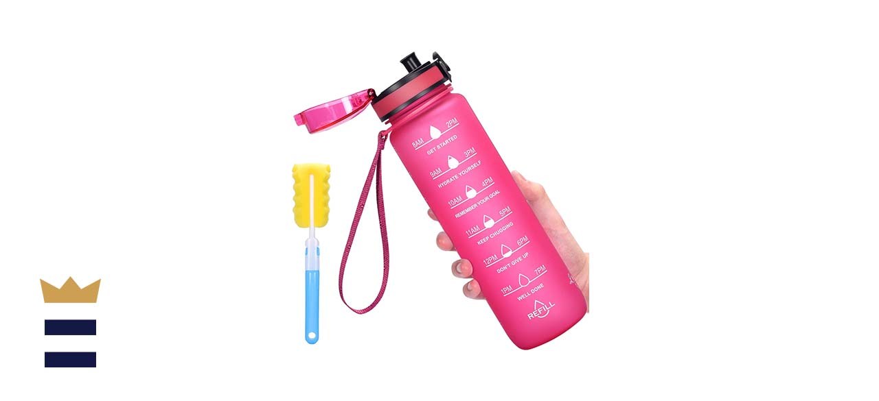 Motivational Water Bottle with Time Marker by Favofit