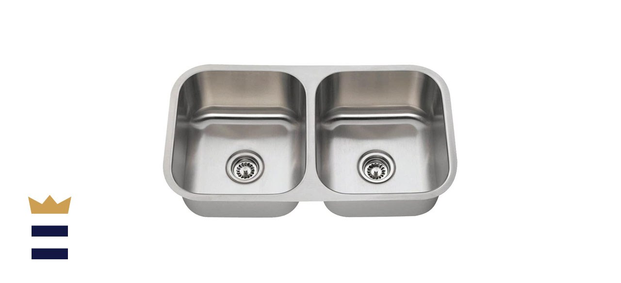 Mr. Direct Equal Double-Bowl, Stainless Steel Sink