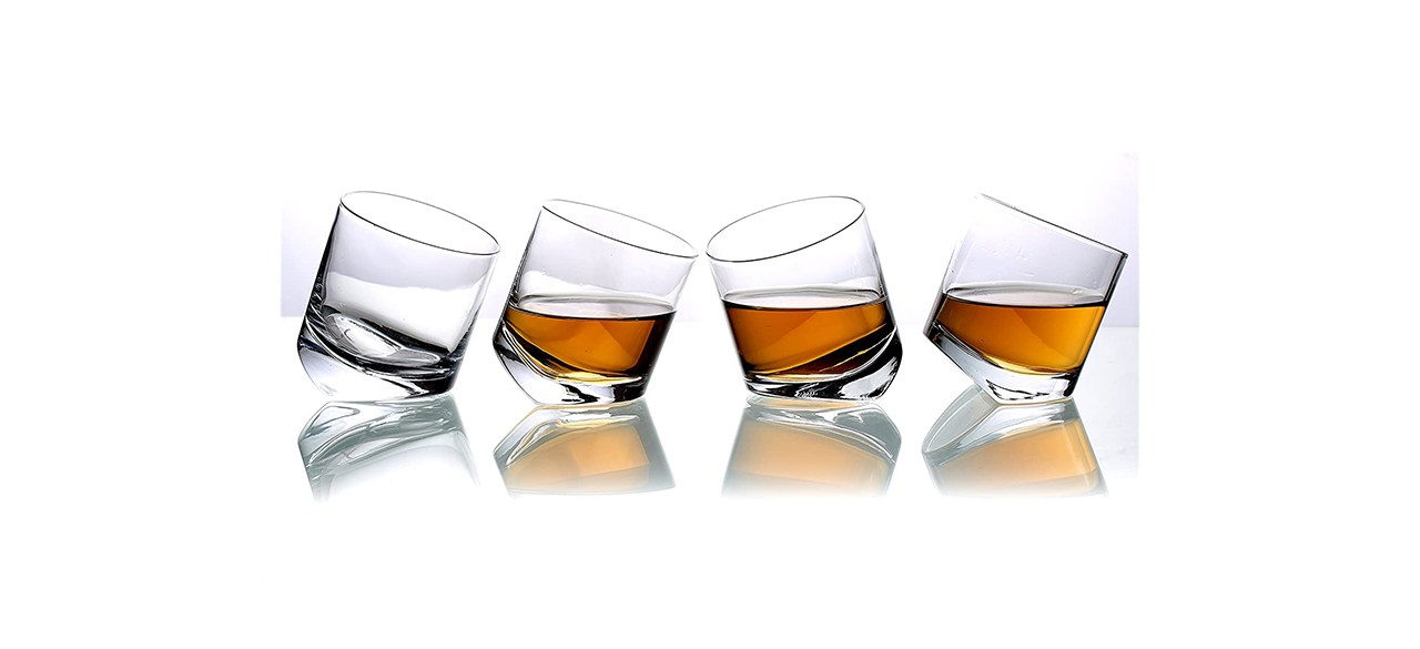 best MyGift Tilting Whisky Glasses