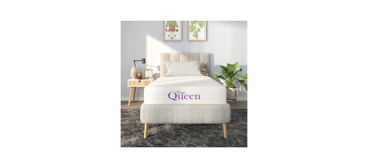 NapQueen memory foam mattress white background