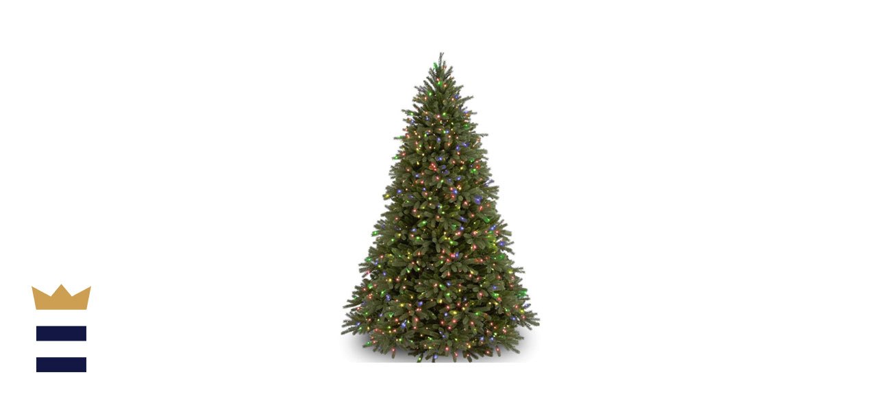 National 9 ft. Jersey Fraser Fir Artificial Christmas Tree with Multicolor Lights