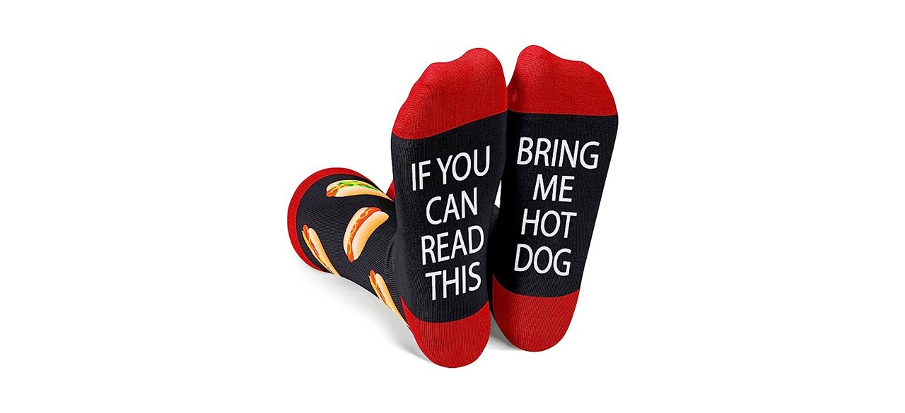 Zmart Novelty If You Can Read This Bring Me Pickle Hot Dog Popcorn Socks