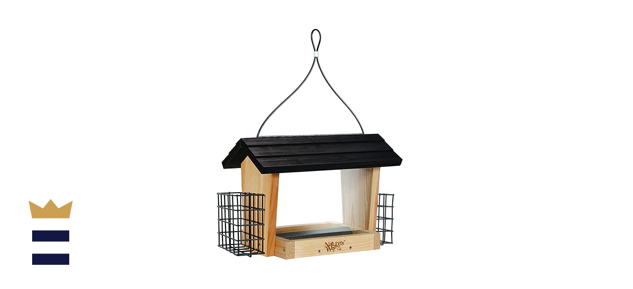 Nature’s Way Cedar Hopper Bird Feeder