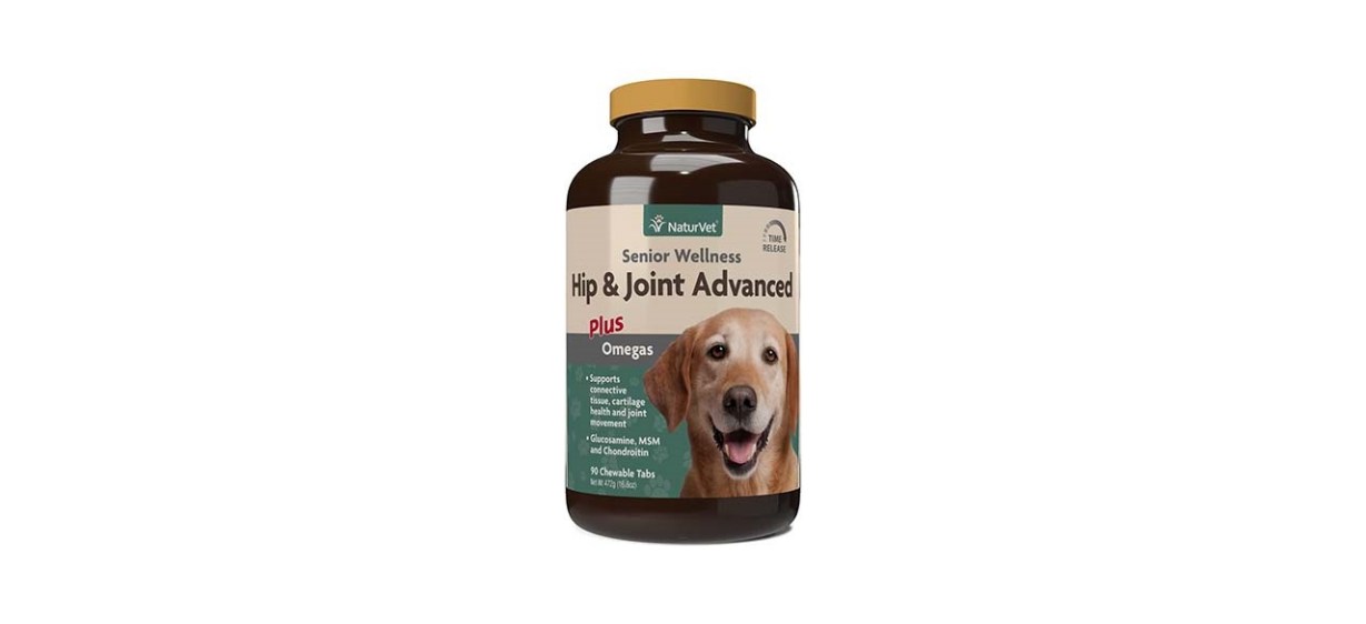 NaturVet Senior Wellness Hip and Joint Advanced Soft Chews Plus Omegas