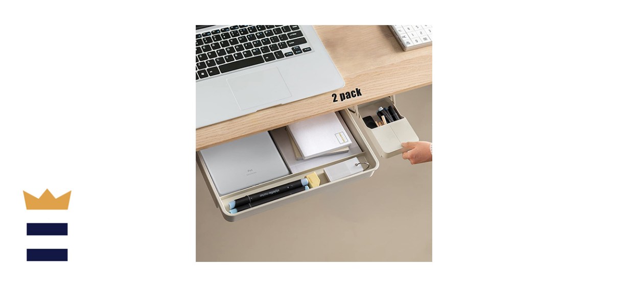 Navtcow Under Desk Drawer Storage Organizer Navtcow Under Desk Drawer Storage Organizer
