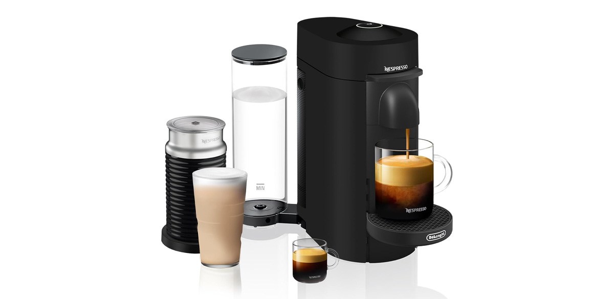 Nespresso VertuoPlus Coffee and Espresso Machine by De'Longhi