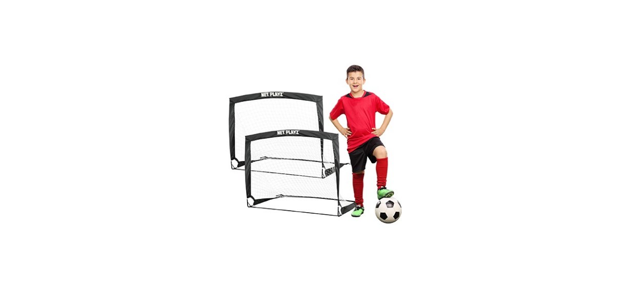 Net Playz: Set of Two Fold-up Soccer Goals