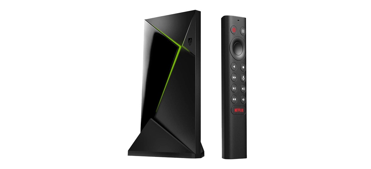 NVIDIA SHIELD TV Pro streaming device on white background