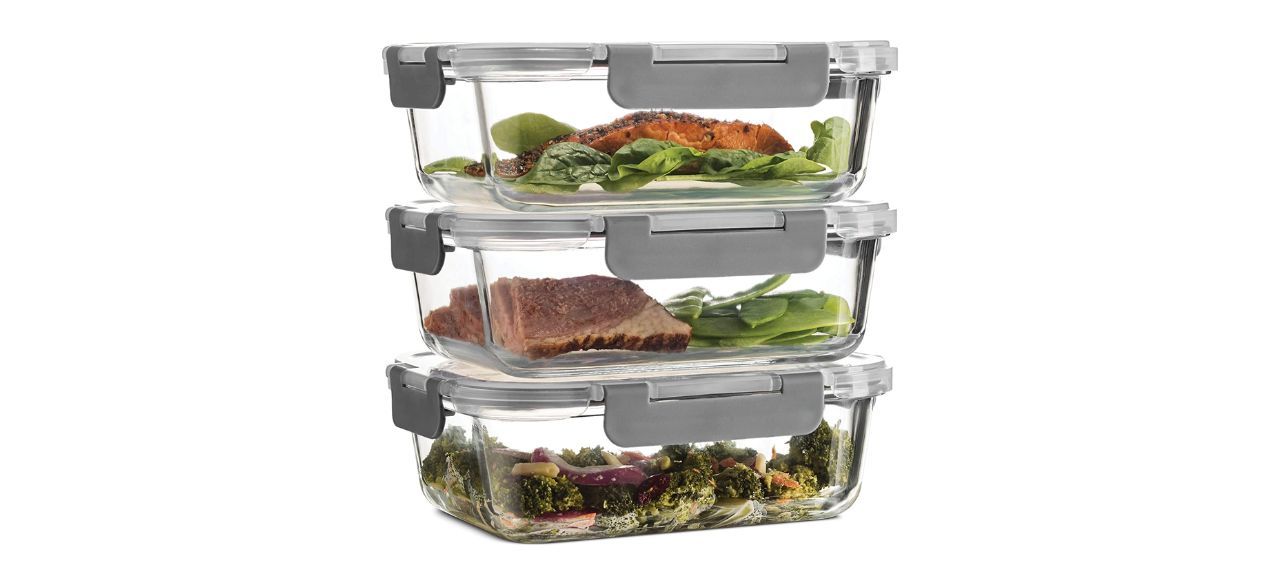 FineDine Six-piece Superior Glass Food Storage Containers Set