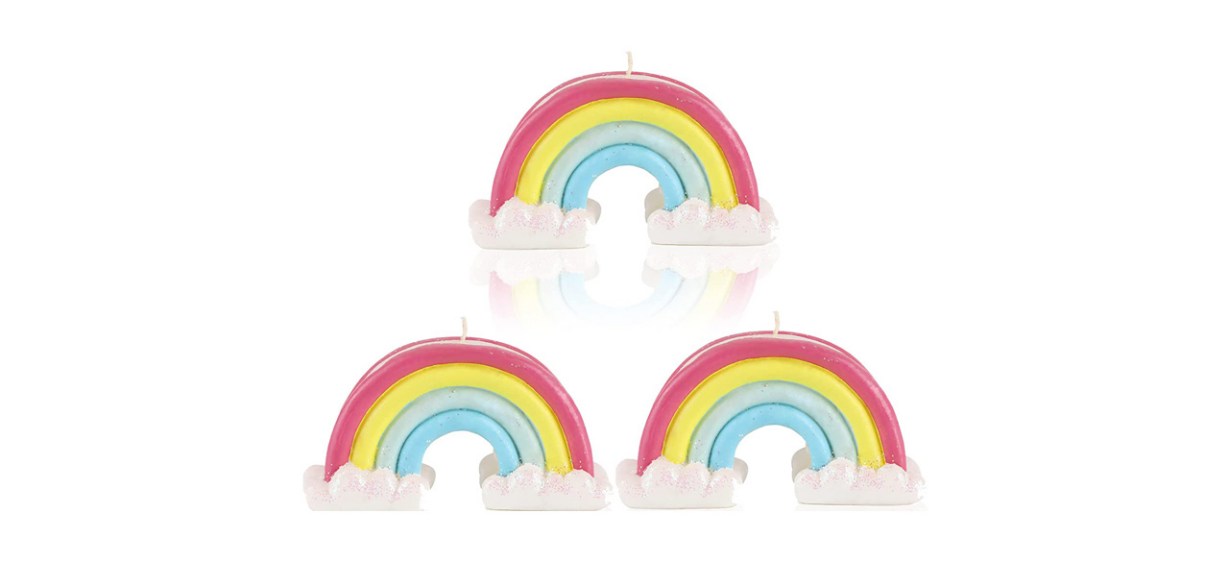 Newlighture 3 pcs Rainbow Soy Wax Candles Newlighture 3 pcs Rainbow Soy Wax Candles