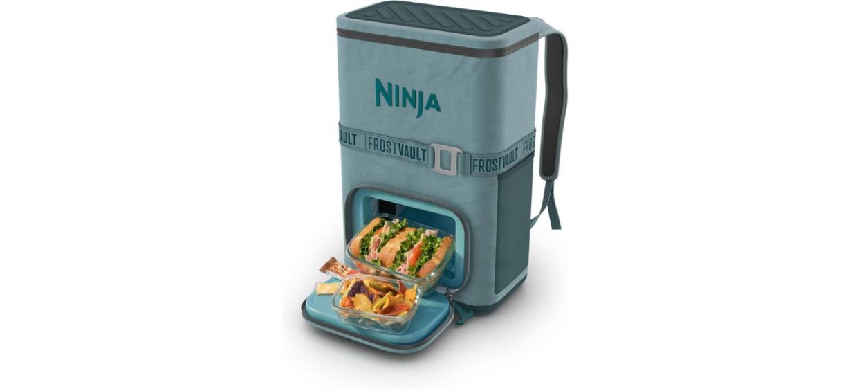 Ninja Backpack Cooler  FrostVault Go 24 Can Soft Cooler on white background