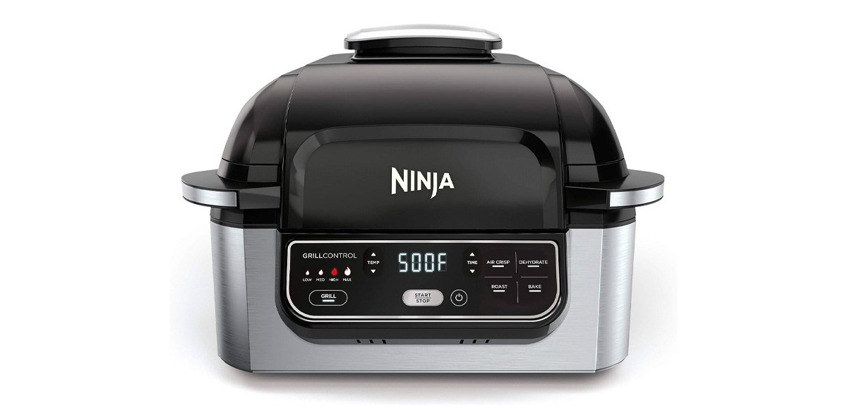 Ninja Foodi 6-in-1 Indoor Grill and Air Fryer on white background