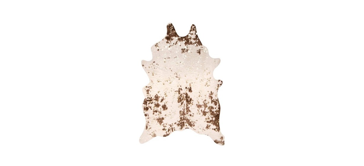 nuLOOM Iraida Faux Cowhide Shaped Area Rug