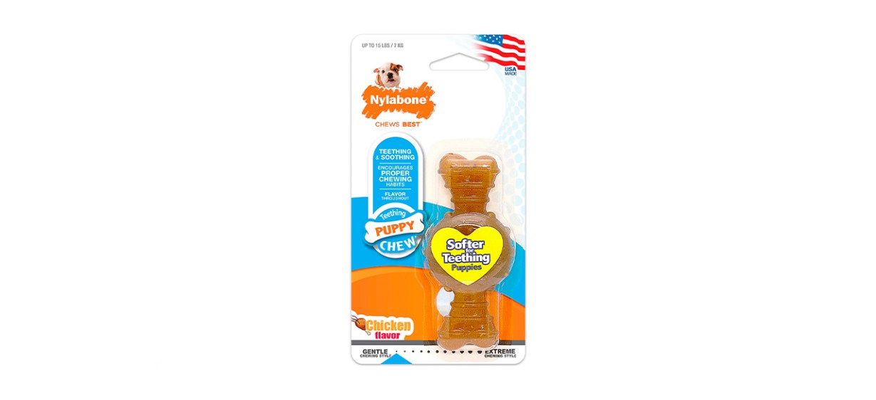 Nylabone Puppy Chew Ring Bones