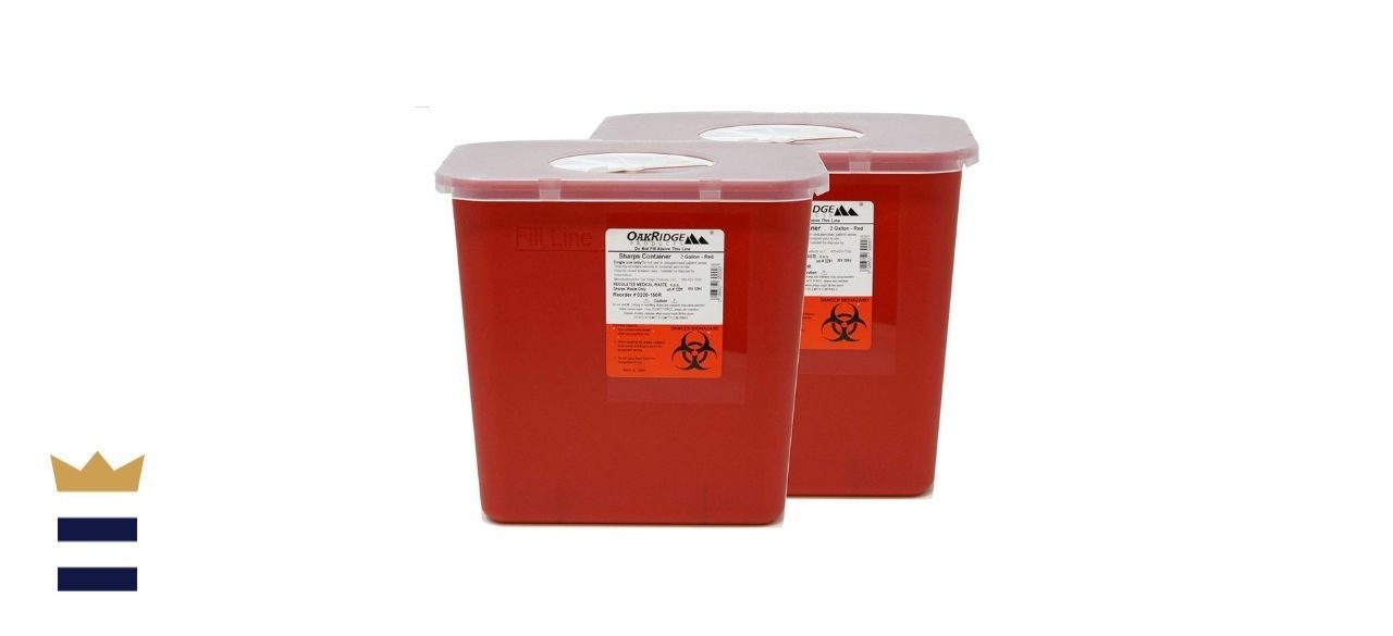 OakRidge Products’ Sharps and Biohazard Waste Disposal Container