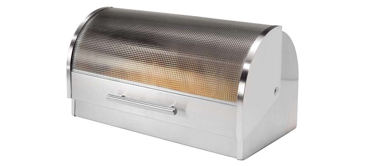 Oggi Stainless Steel Roll Top Bread Box