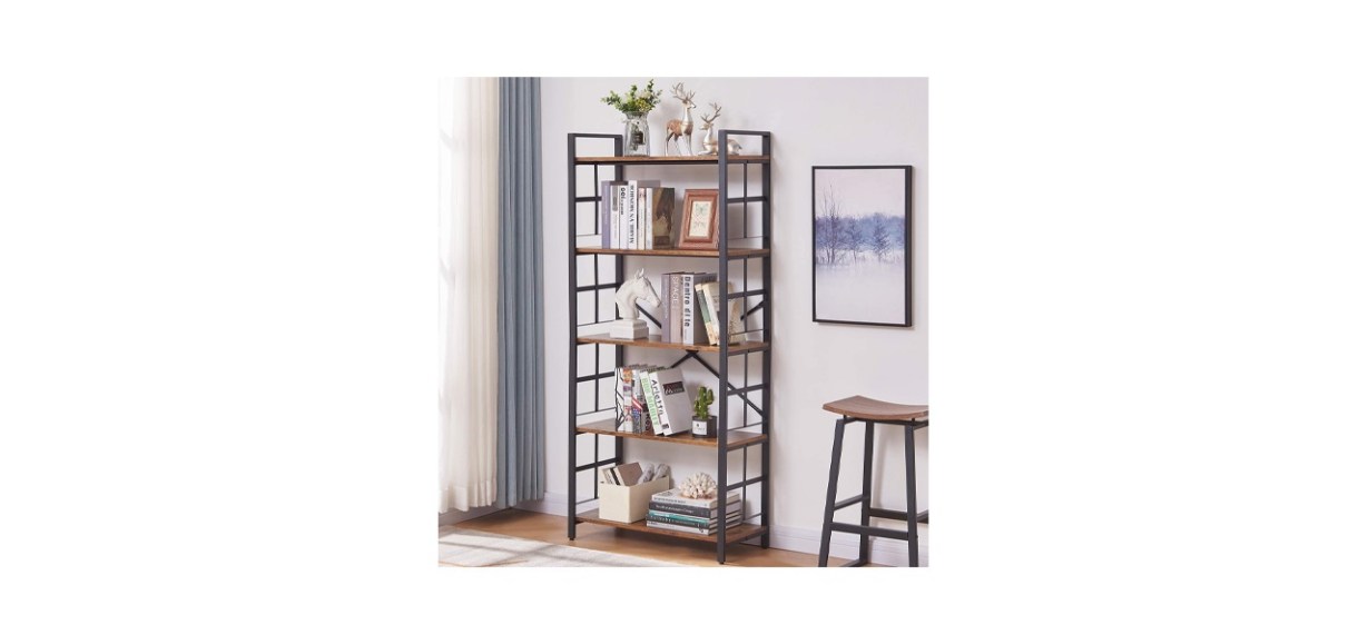 OIAHOMY Industrial Bookshelf