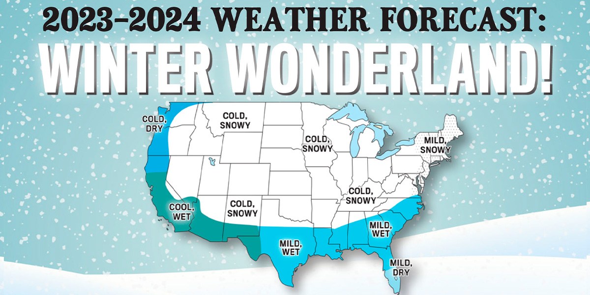 Map of winter forecast