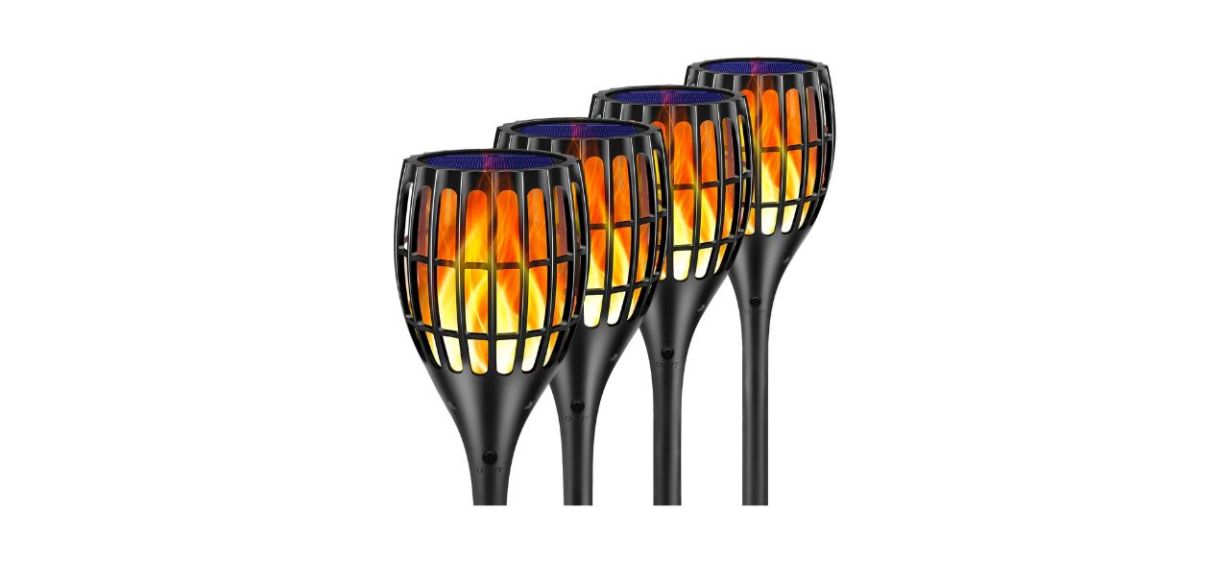 Ollivage Solar Torches, Set of 4