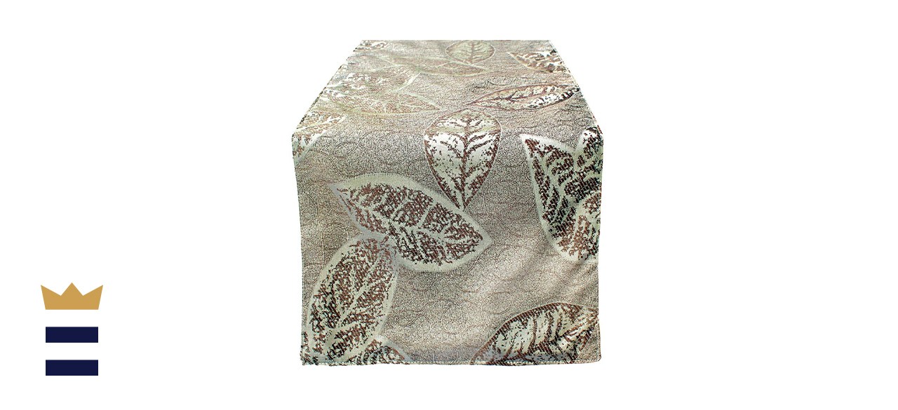 OLYPHAN 72 Table Runner Dining Elegant Spring/Fall Leaf Pattern