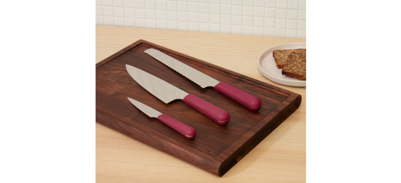 Our Place Knife Trio-best on cutting board