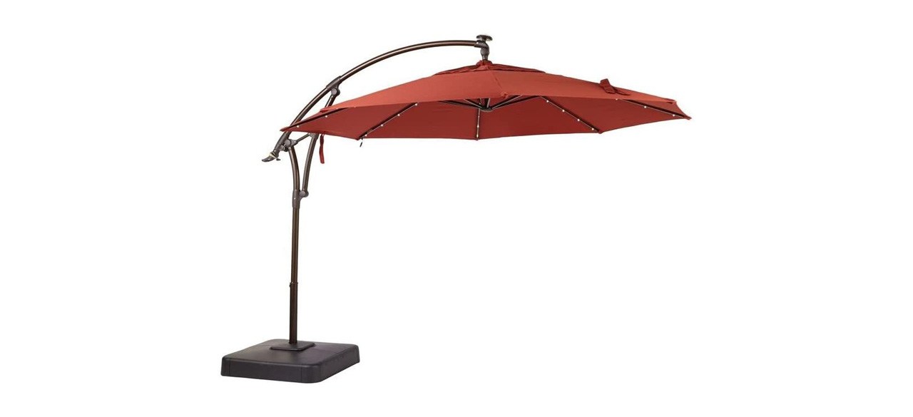 Hampton Bay LED Offset Patio Umbrella