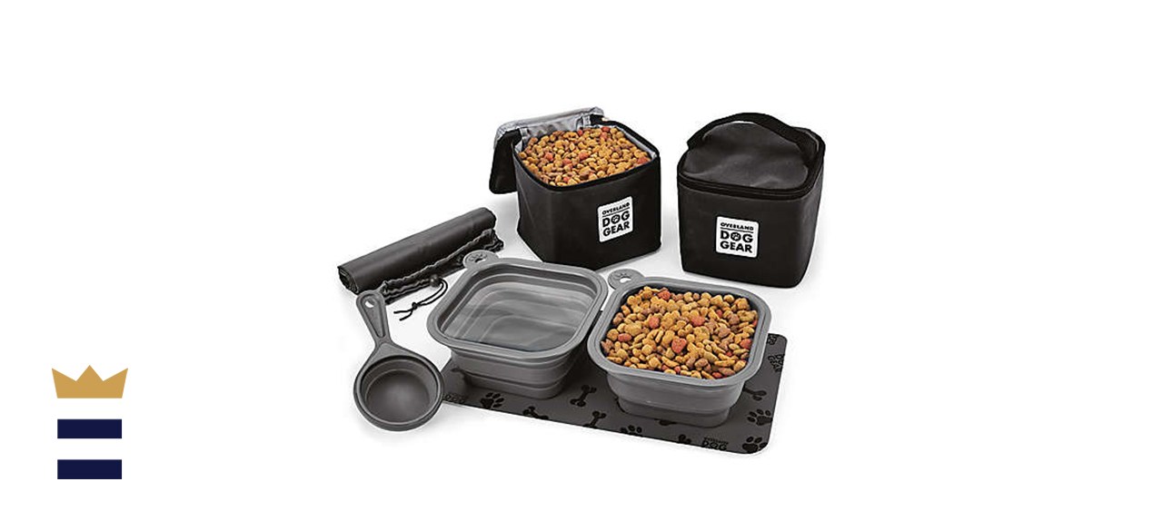 Overland Dog Gear 7-Piece Dine Away Bag in Black
