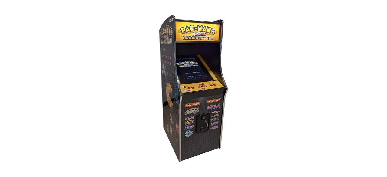 Pac Man Arcade Party 13 Games Full Size Cabinet Home Edition on white background