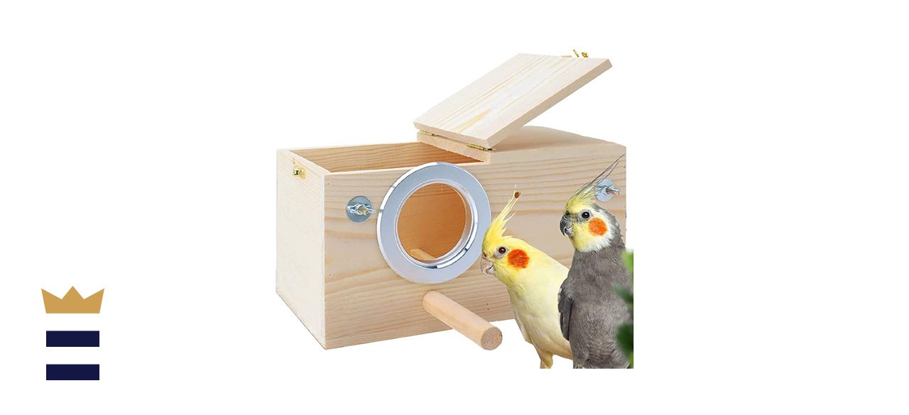 Parakeet Nest Box for Medium-Sized Birds