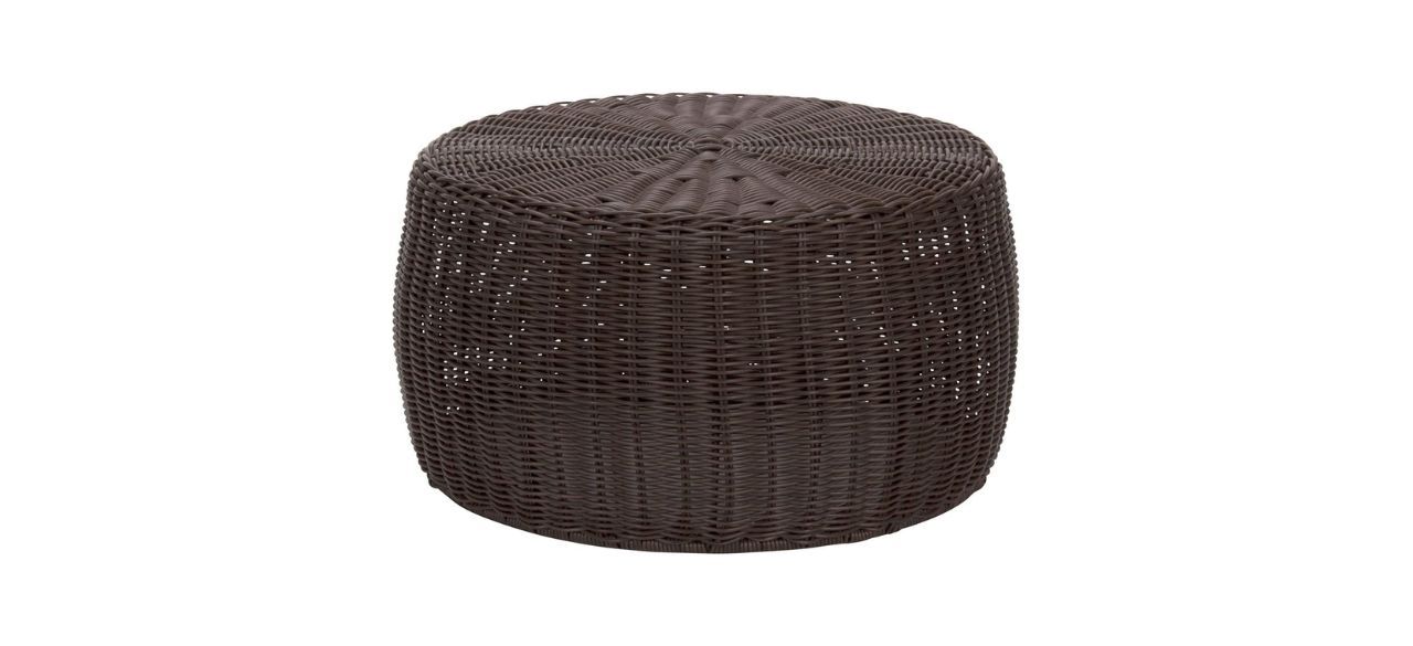 Household Essentials Resin Wicker Ottoman