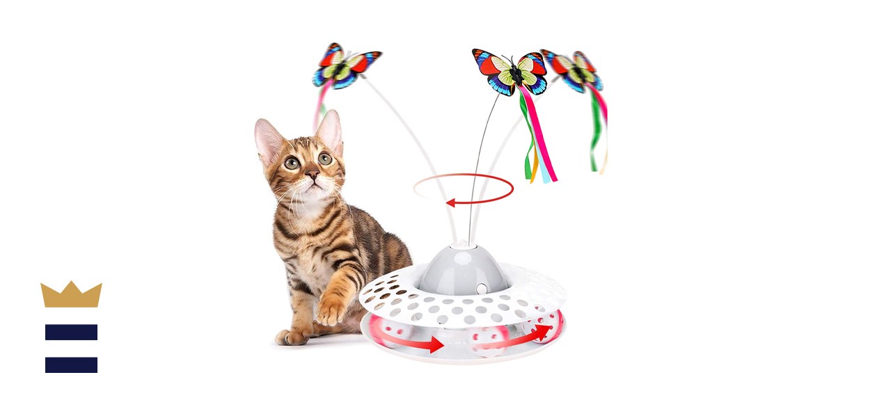  Pawzone Automatic Rotating Butterfly and Ball Toy