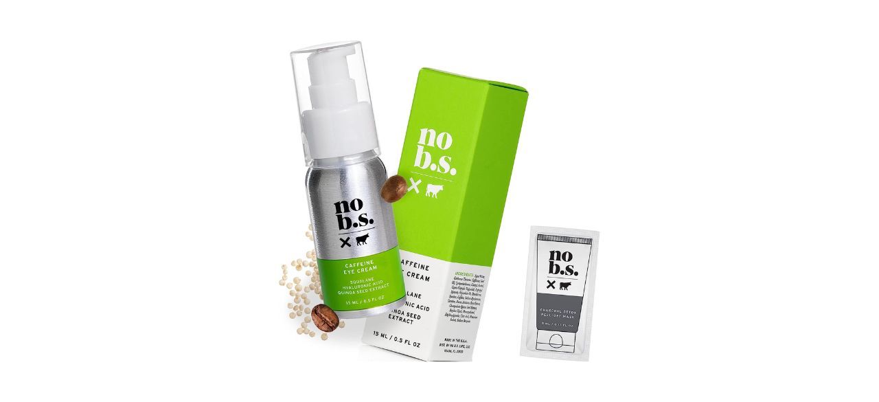 best No B.S. Caffeine Eye Cream with Pure Hyaluronic Acid and Plant-Based Squalane Oil