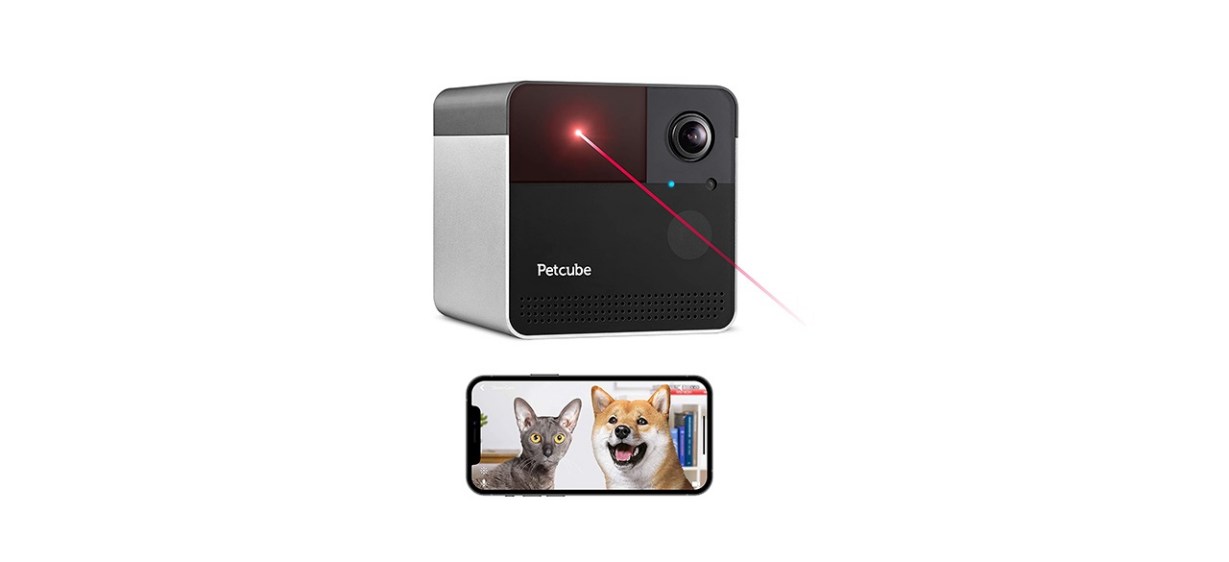 Petcube Play 2 Wi-Fi Pet Camera with Laser Toy &amp; Alexa Built-In, for Cats &amp; Dogs