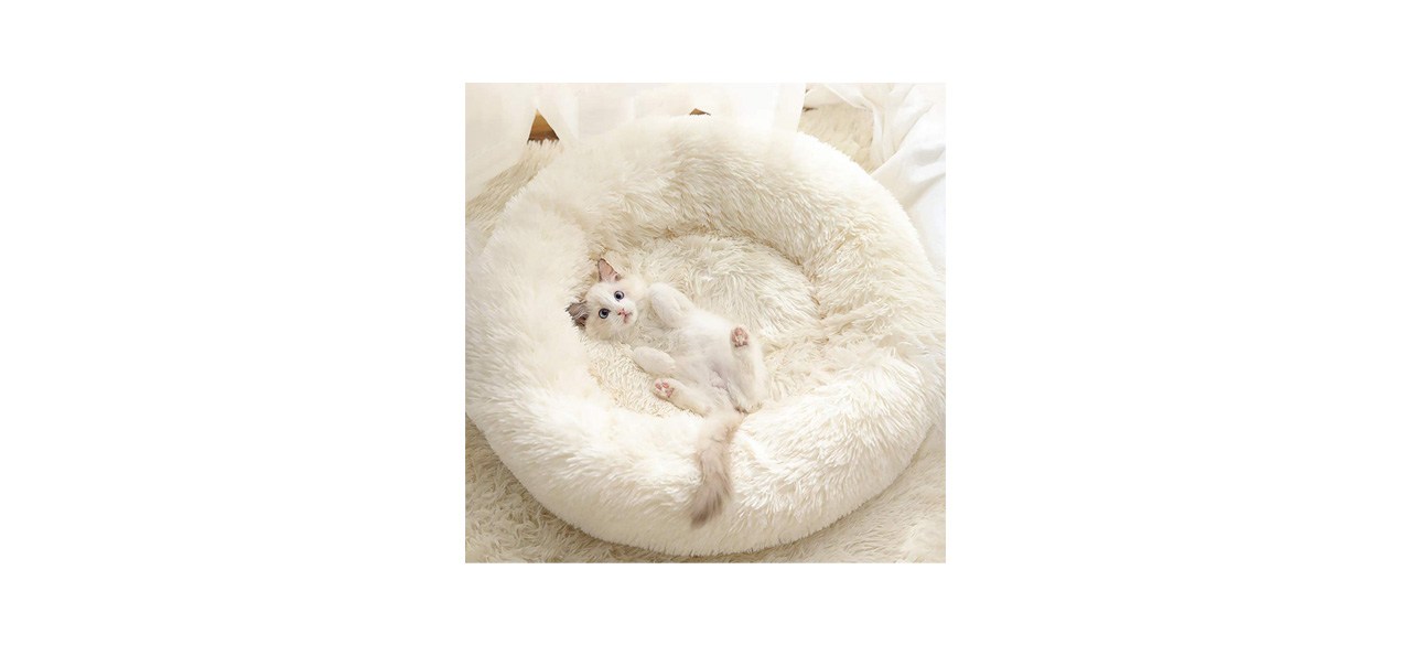 Gavenia Fluffy Self-Warming Cat Bed 