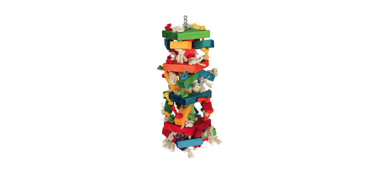 Featherland Paradise Knots N Blocks Bird Toy