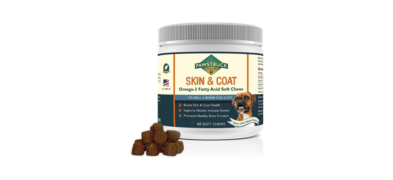 Pets-Best Pawstruck Natural Omega-3 Fish Oil For Dogs Soft Chew Supplement