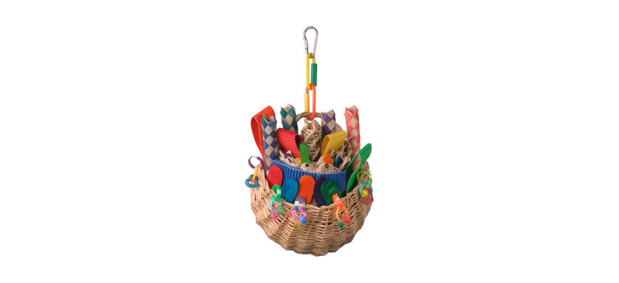 Best Super Bird Creations Wicker Foraging Basket