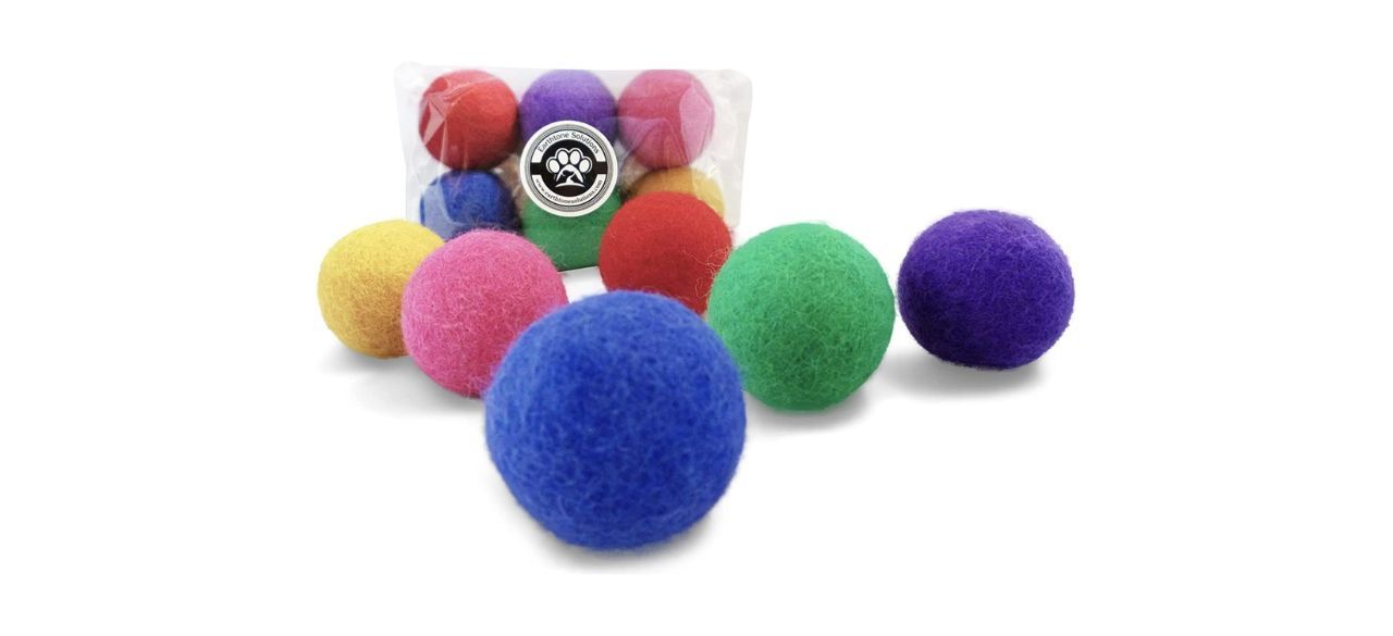 Earthtone Solutions Wool Felt Ball Toys for Cats